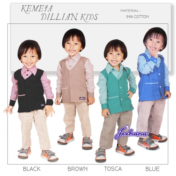 Official Store  Kemeja Dillian Kids 
